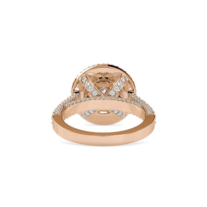 Orion Round Diamond Engagement Ring Rose gold