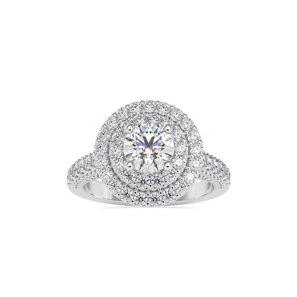 Orion Round Diamond Engagement Ring White gold