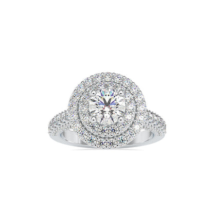 Orion Round Diamond Engagement Ring White gold