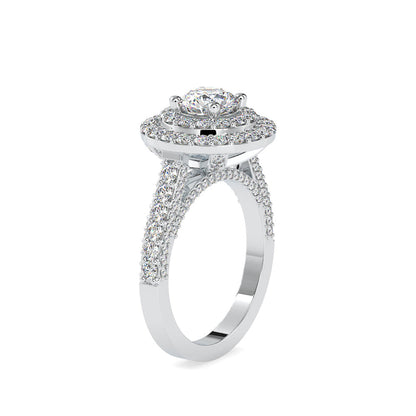 Orion Round Diamond Engagement Ring White gold