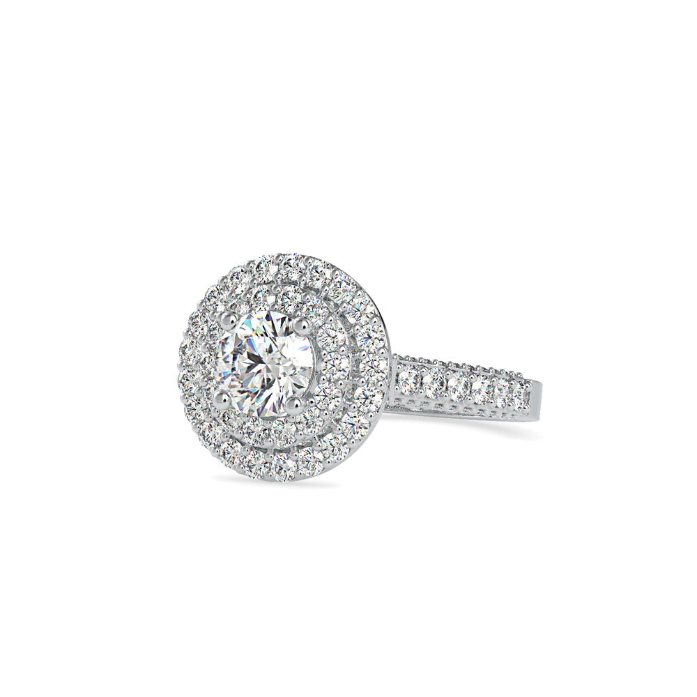 Orion Round Diamond Engagement Ring White gold