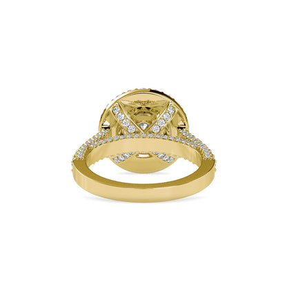 Orion Round Diamond Engagement Ring Yellow gold