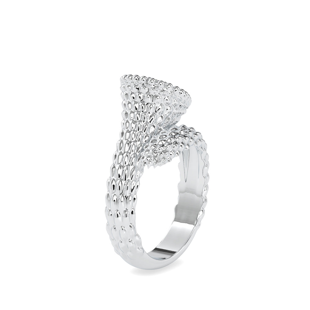 Diamond Fleur Engagement Ring White gold