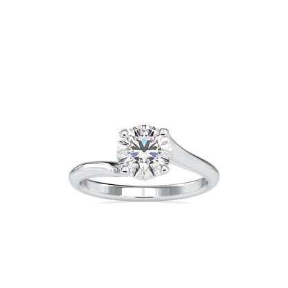 Nettles Curvy Diamond Ring White gold