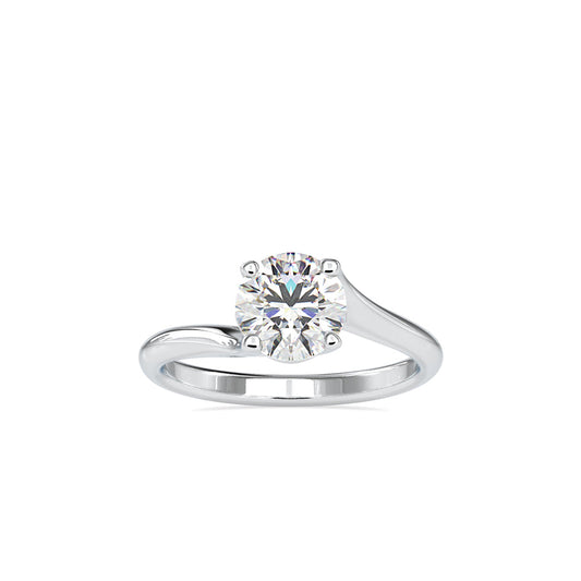 Nettles Curvy Diamond Ring White gold