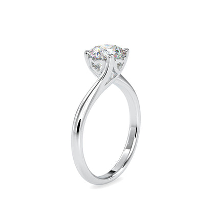 Nettles Curvy Diamond Ring White gold