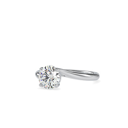 Nettles Curvy Diamond Ring White gold