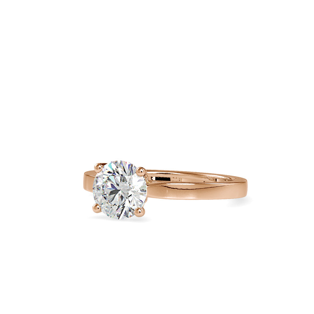 Juniper Prong Diamond Ring Rose gold