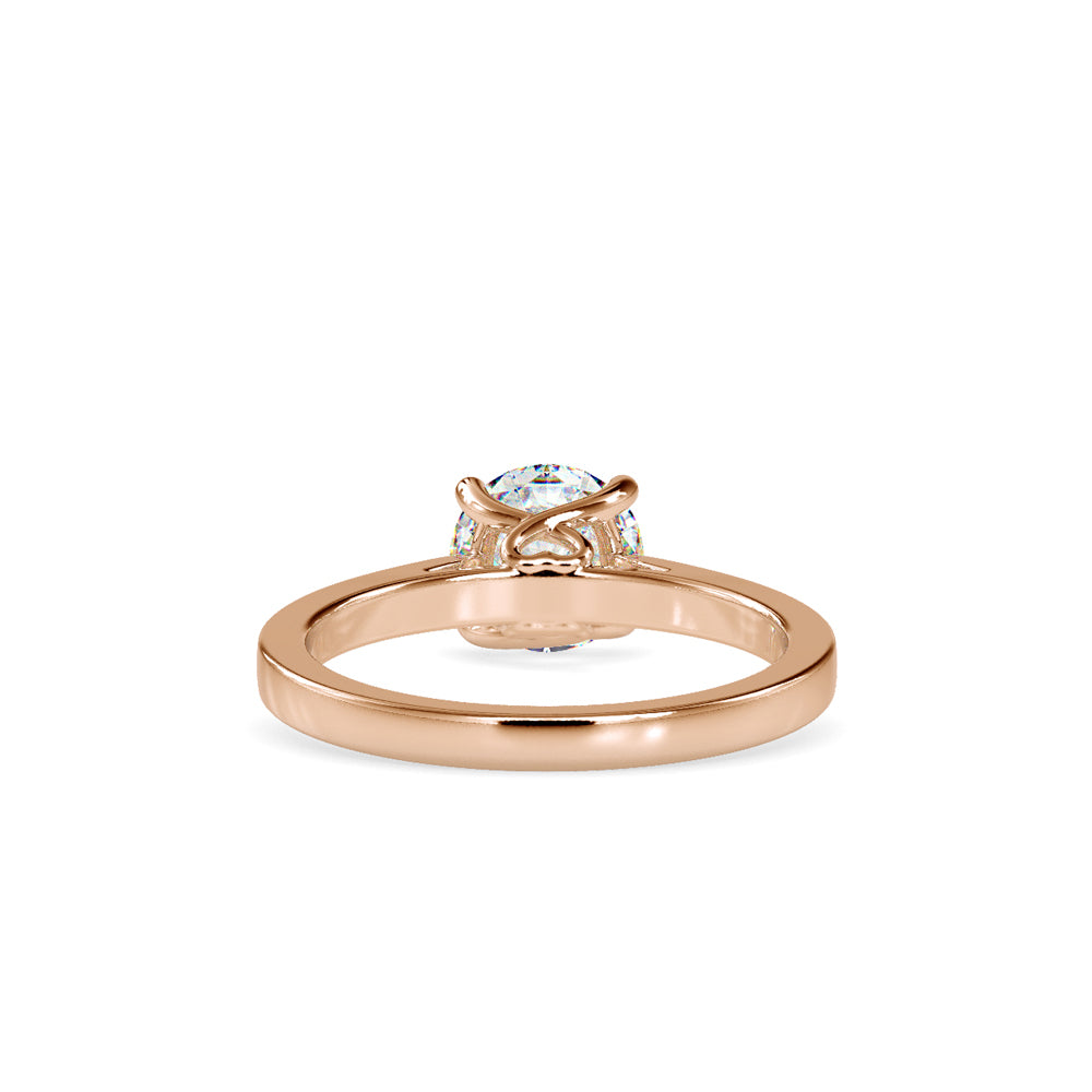 Juniper Prong Diamond Ring Rose gold