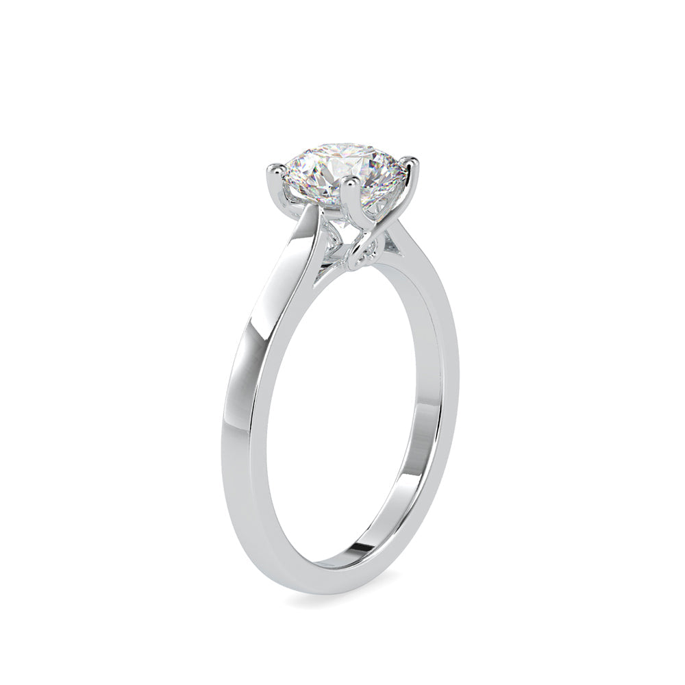 Juniper Prong Diamond Ring Platinum