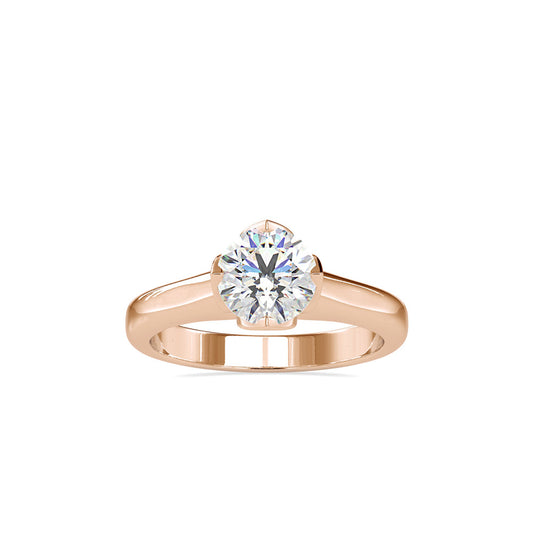 Leith white Diamond Engagement Ring Rose gold