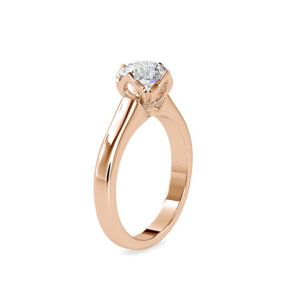 Leith white Diamond Engagement Ring Rose gold