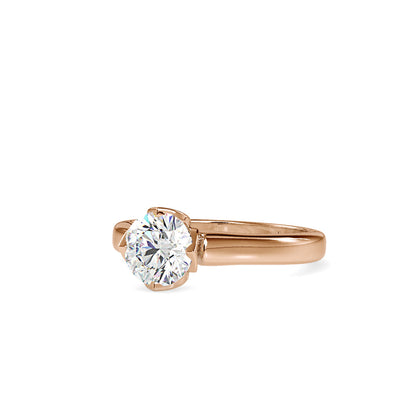 Leith white Diamond Engagement Ring Rose gold