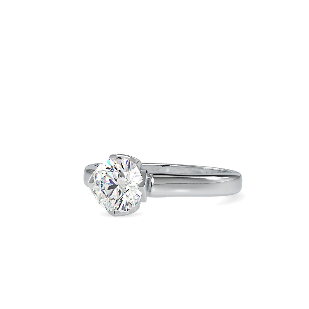 Leith white Diamond Engagement Ring Platinum