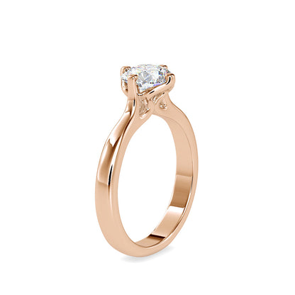 Speckle Soliataire Diamond Prong Ring Rose gold