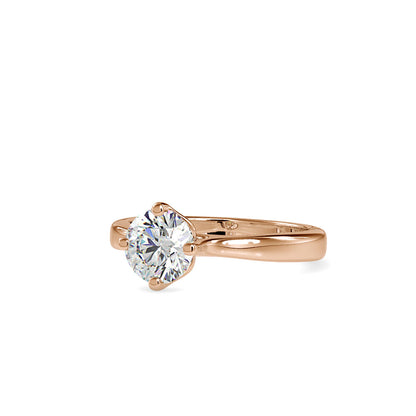 Speckle Soliataire Diamond Prong Ring Rose gold