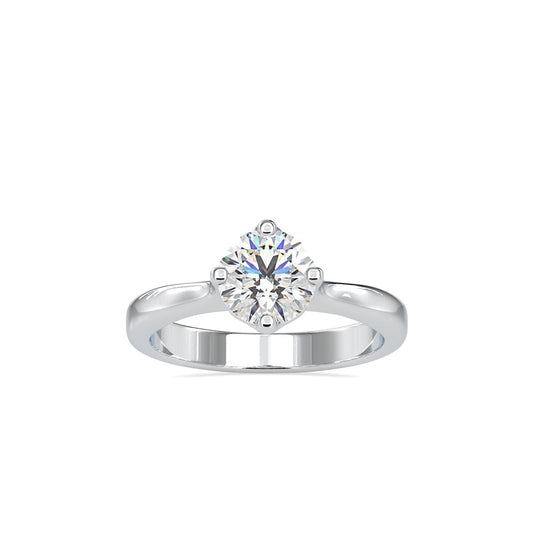 Speckle Soliataire Diamond Prong Ring White gold