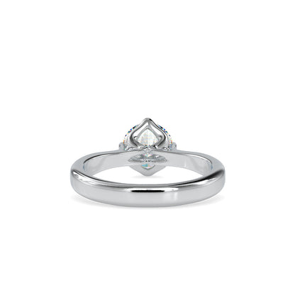 Speckle Soliataire Diamond Prong Ring White gold