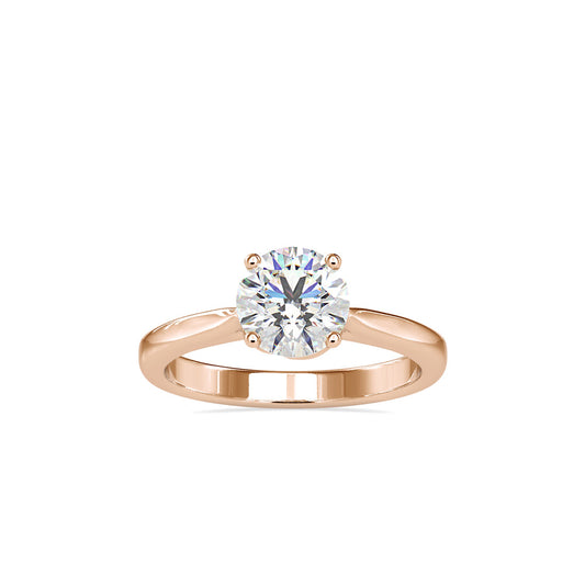 Famino SIngle Diamond Ring Rose gold