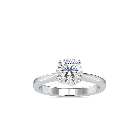 Famino SIngle Diamond Ring Platinum