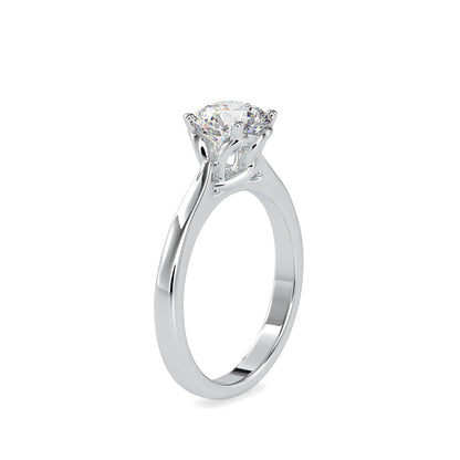 Famino SIngle Diamond Ring Platinum