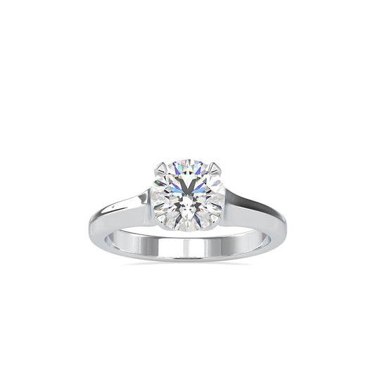 Forever Solitaire Diamond Ring Platinum