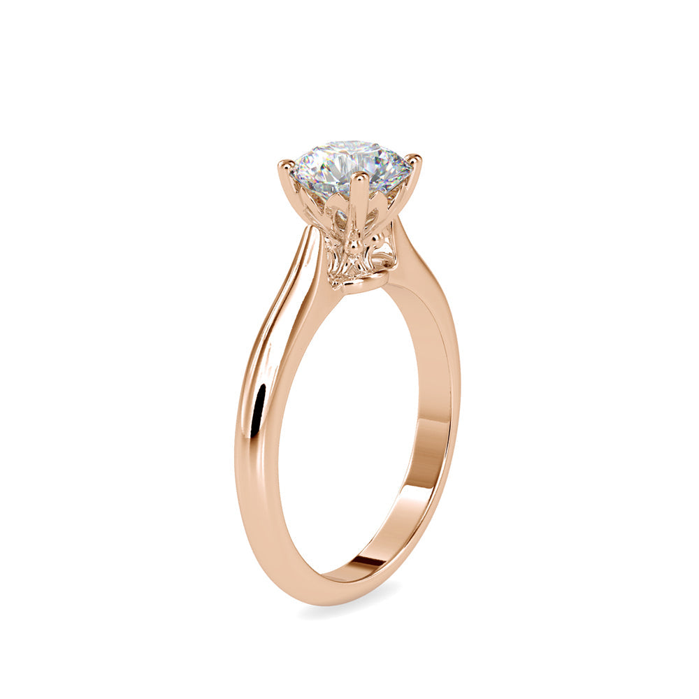 Ida Prong Diamond Engagement Ring Rose gold