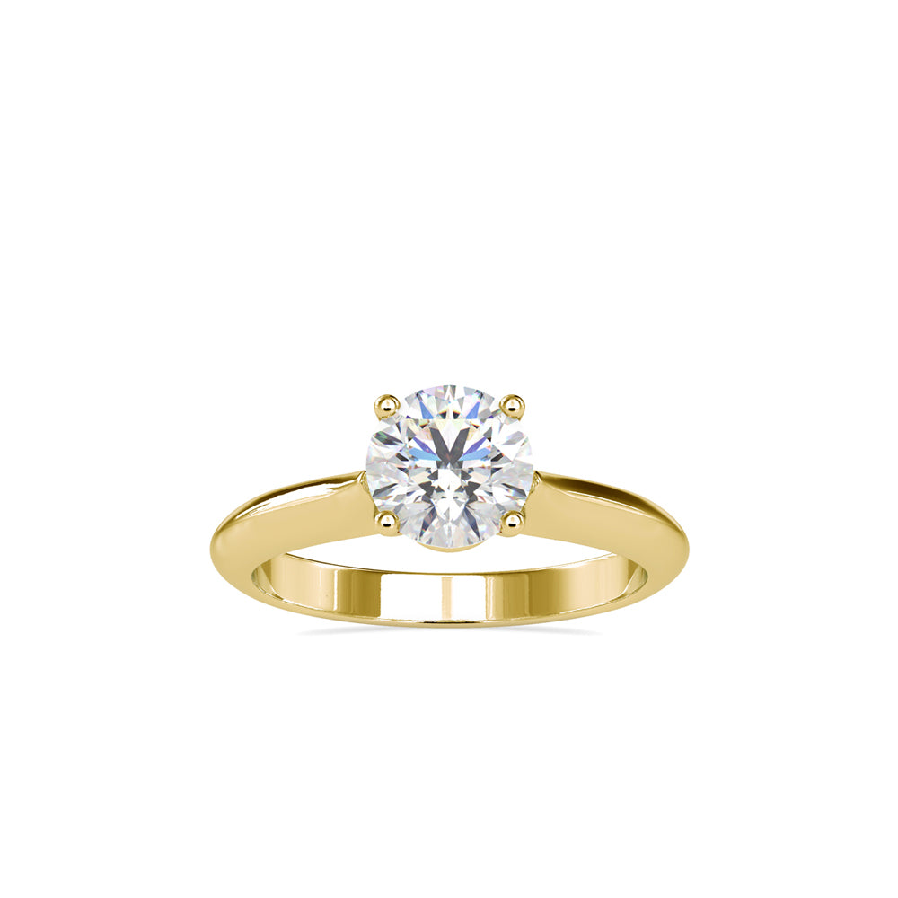 Ida Prong Diamond Engagement Ring Yellow gold