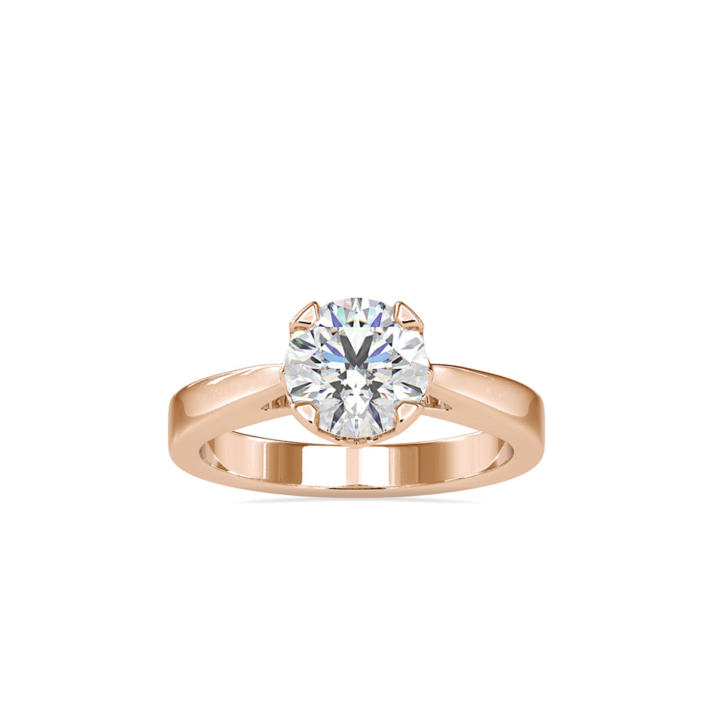 Jane Prong Diamond Ring Rose gold