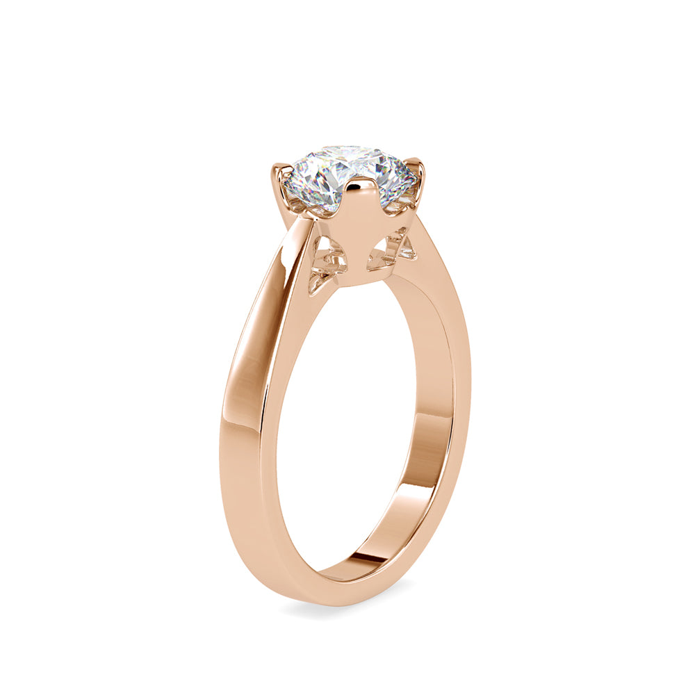 Jane Prong Diamond Ring Rose gold