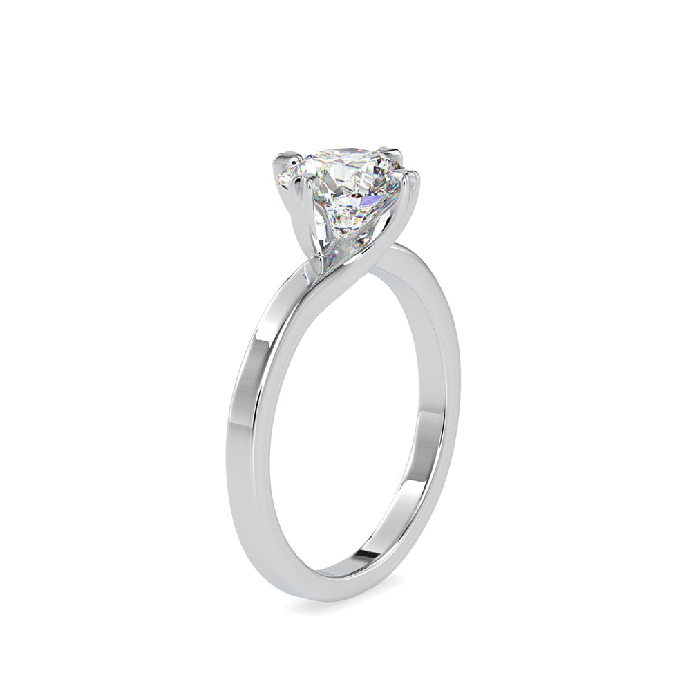 Cushly Prong Diamond Ring White gold