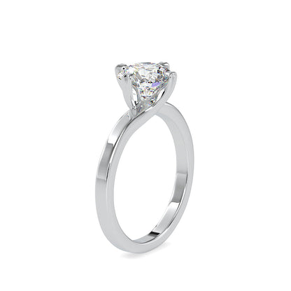 Cushly Prong Diamond Ring Platinum