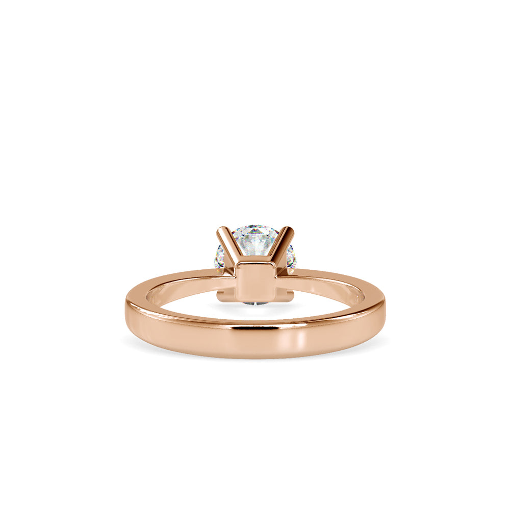 White stone Diamond Ring Rose gold