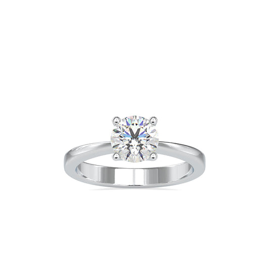 White stone Diamond Ring Platinum