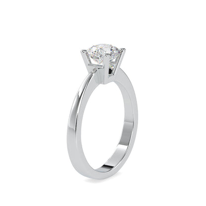 White stone Diamond Ring White gold