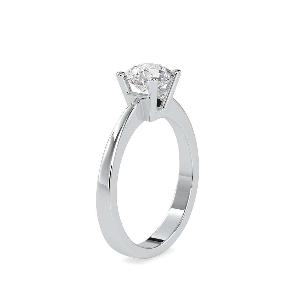 White stone Diamond Ring Platinum