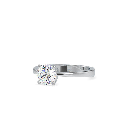 White stone Diamond Ring Platinum