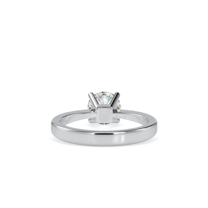 White stone Diamond Ring White gold