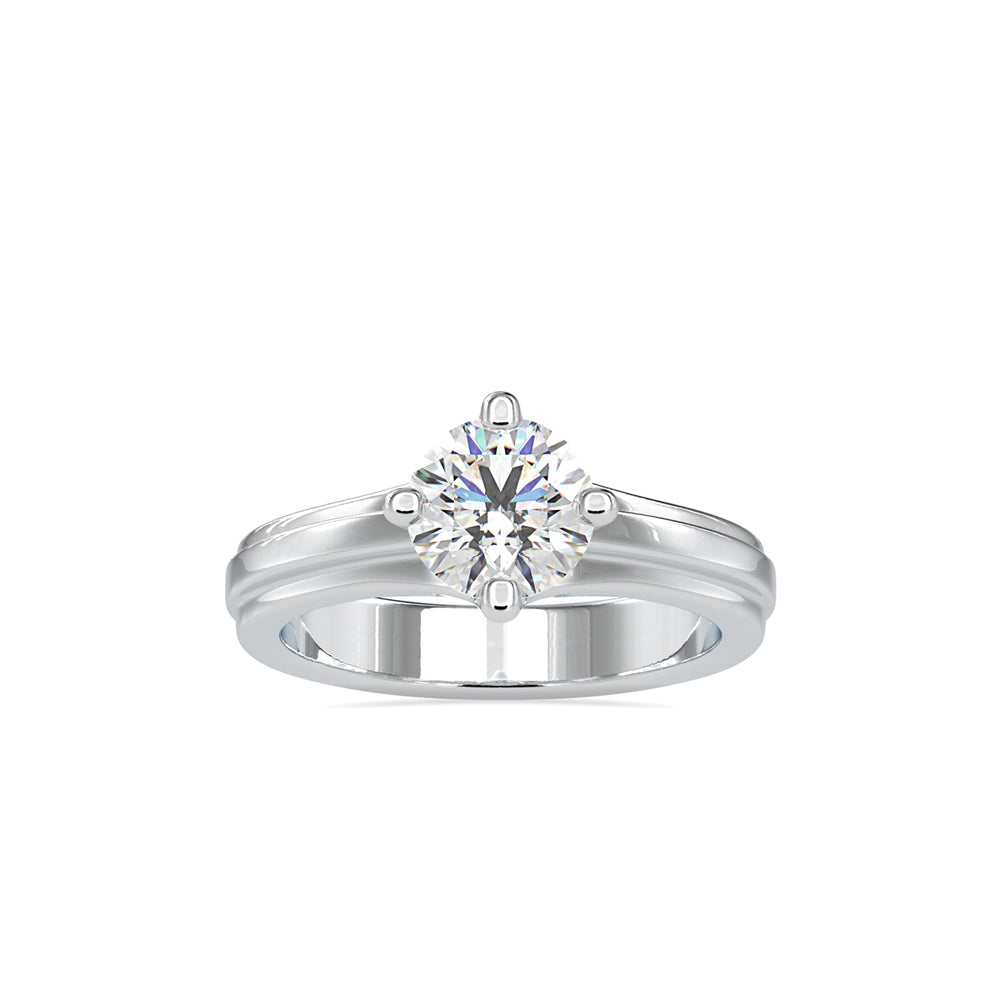 Lilith Solitaire Diamond Ring White gold