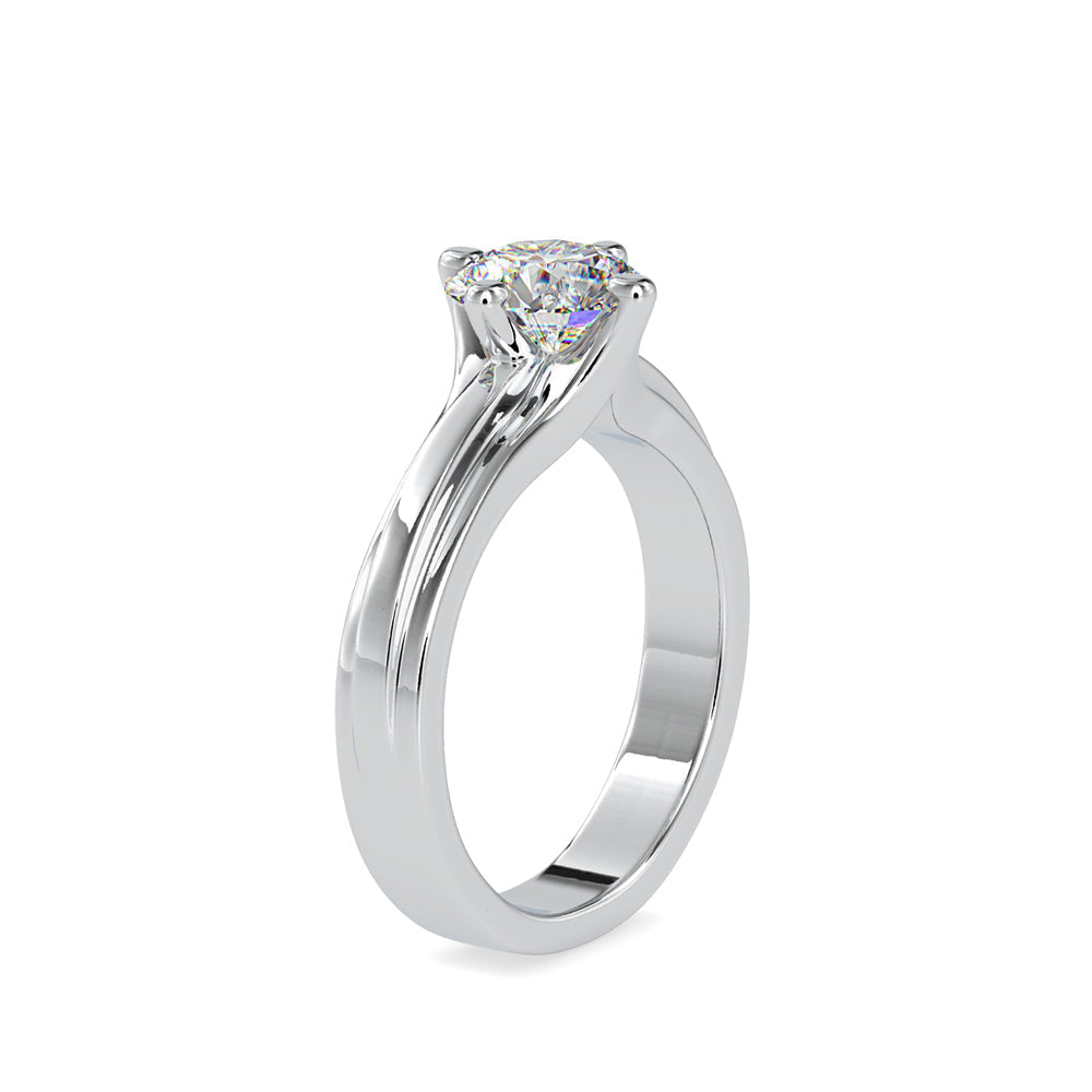 Lilith Solitaire Diamond Ring White gold