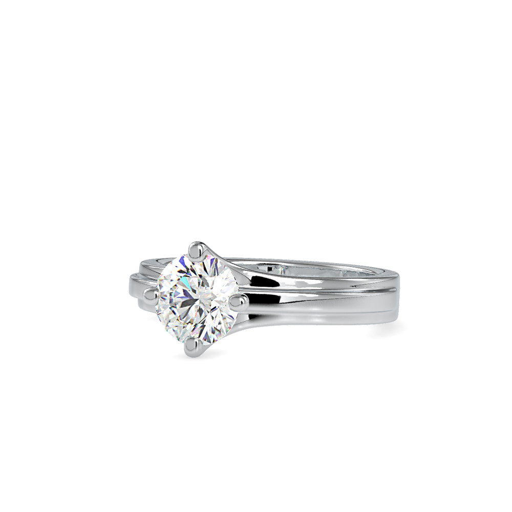 Lilith Solitaire Diamond Ring White gold