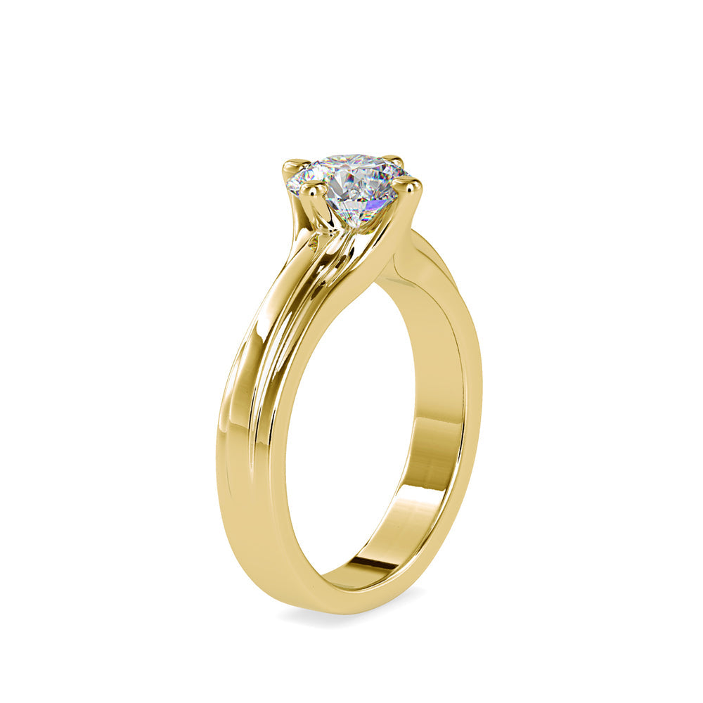 Lilith Solitaire Diamond Ring Yellow gold