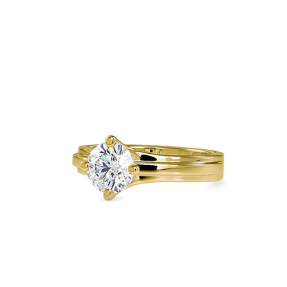 Lilith Solitaire Diamond Ring Yellow gold