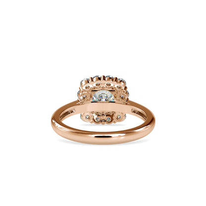 Rapture Halo Diamond Ring Rose gold