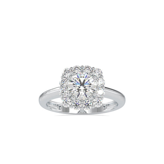 Rapture Halo Diamond Ring Platinum