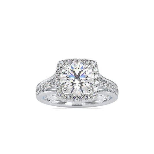 Diana Halo Proxy Diamond Ring White gold