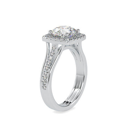 Diana Halo Proxy Diamond Ring White gold