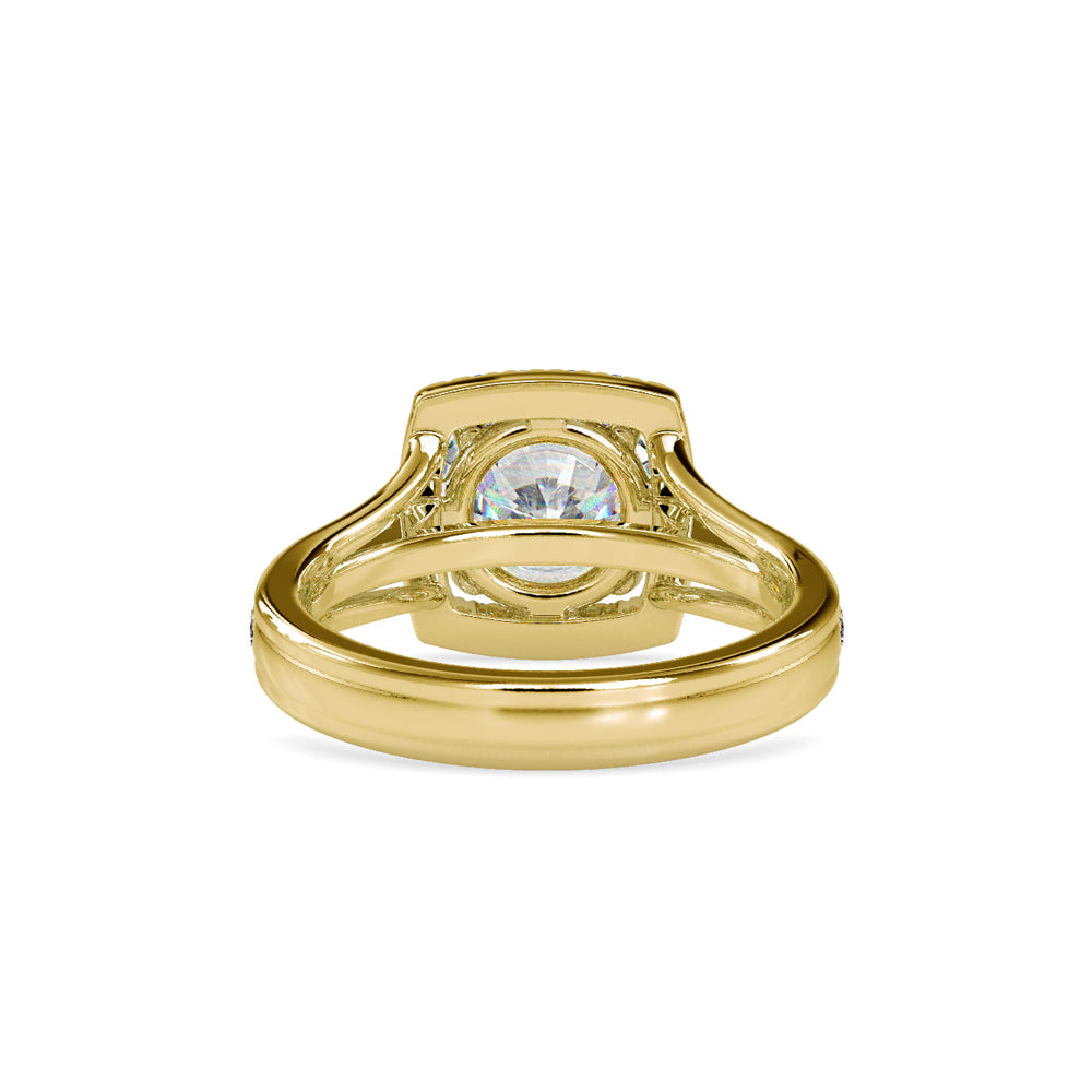 Diana Halo Proxy Diamond Ring Yellow gold