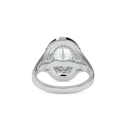 Halo Sparkling Diamond Engagement Ring White gold