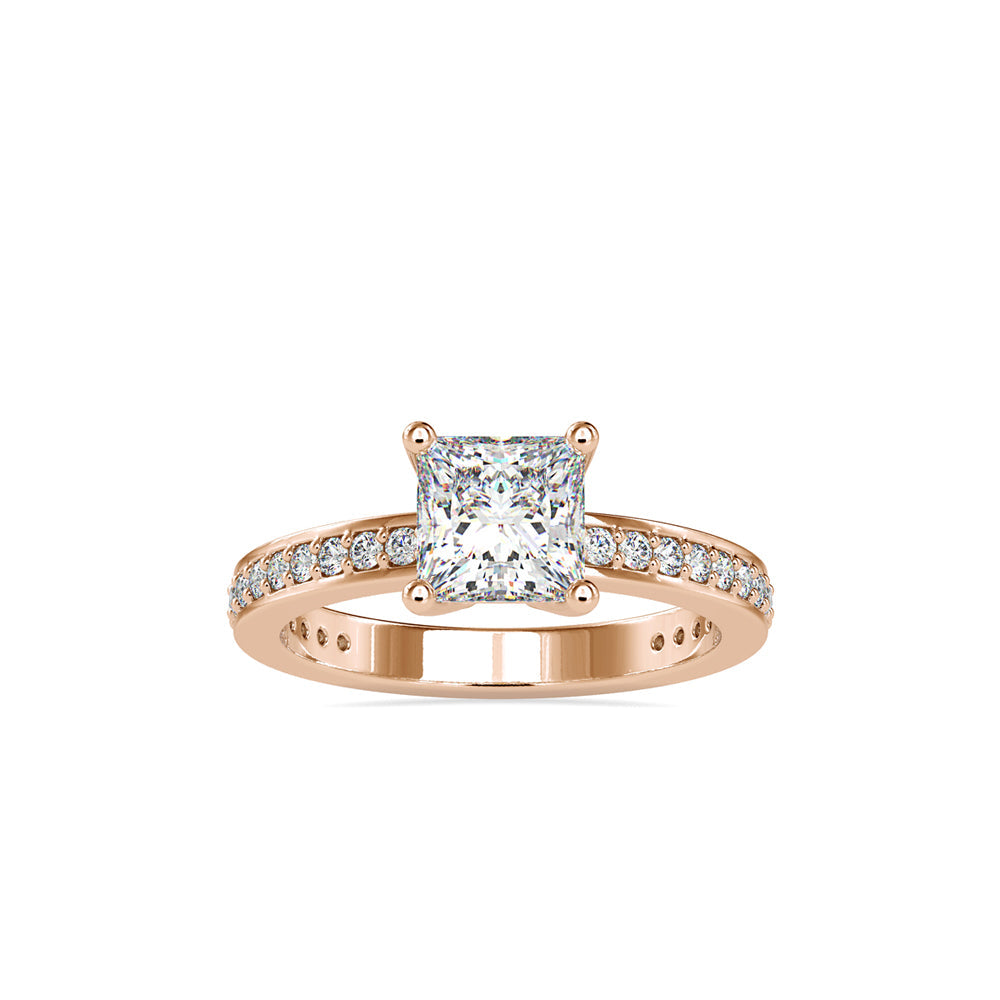 Oliver Princess Diamond Ring Rose gold